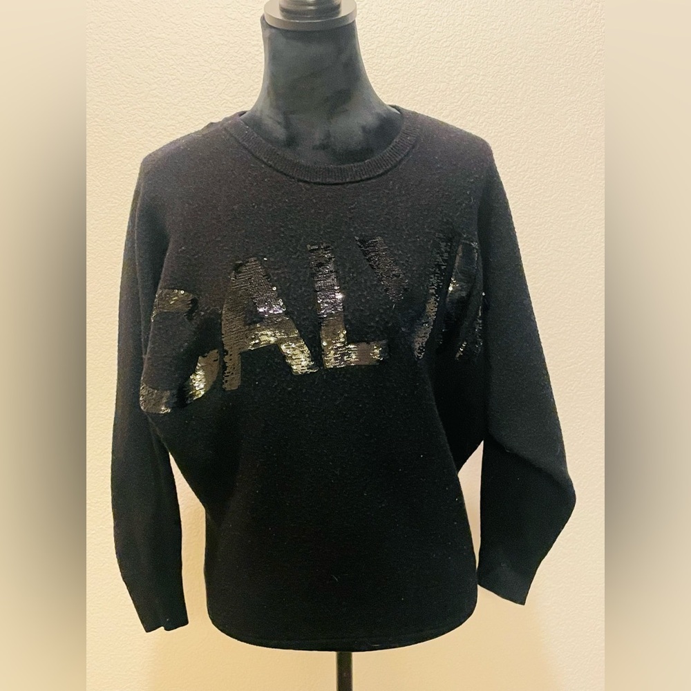 Calvin Klein Black Sequin Sweater for Women
